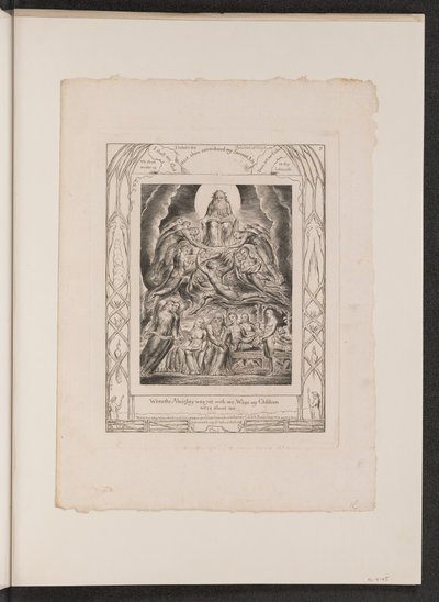 Satan foran Guds trone av William Blake