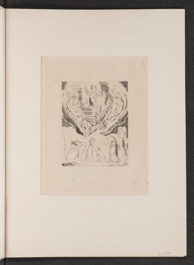 Satan går ut fra Herrens nærvær, 1825. av William Blake