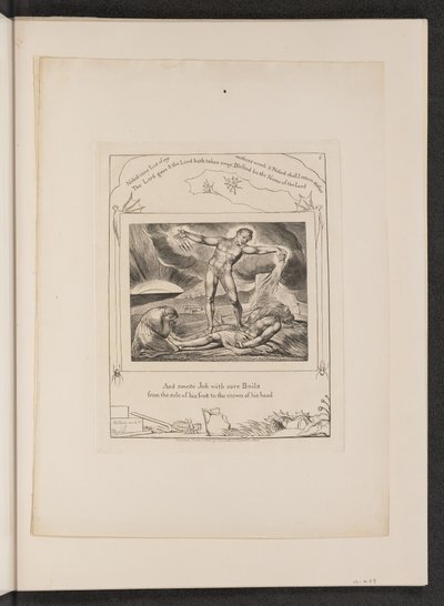 Satan slår jobb med byller av William Blake