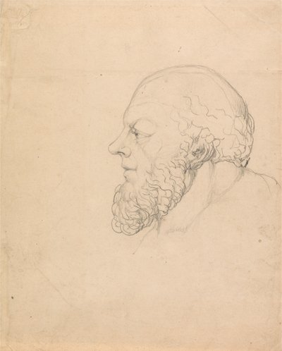 Sokrates, et visjonært hode av William Blake