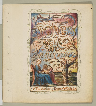 Songs of Innocence: Tittelside, ca. 1825. av William Blake