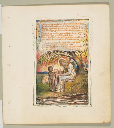 Songs of Innocence and Experience: Little Black Boy andre plate, ca. 1825. av William Blake