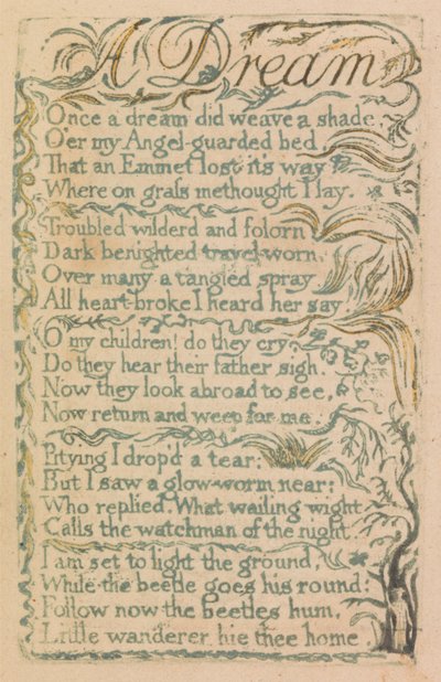 Songs of Innocence and of Experience, plate 14, "Laughing Song" (Bentley 15) av William Blake