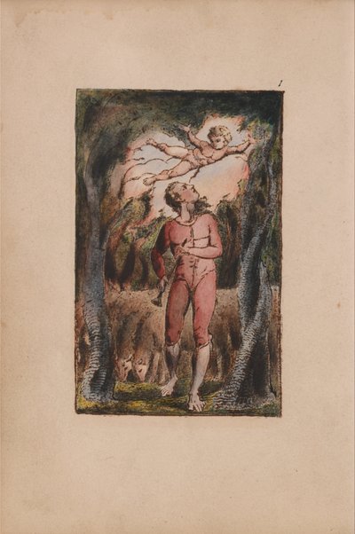 Songs of Innocence and of Experience, Plate 1, Innocence Frontispice (Bentley 2) av William Blake