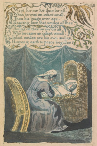 Songs of Innocence and of Experience, plate 26, "A Cradle Song" (Bentley 16) av William Blake