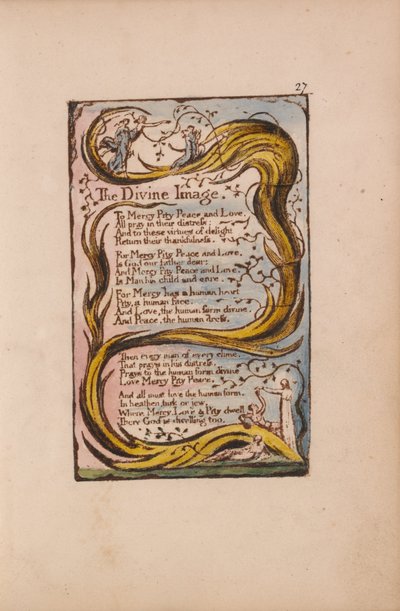 Songs of Innocence and of Experience, Plate 27, The Divine Image (Bentley 18) av William Blake