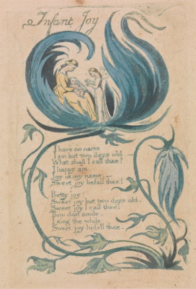 Songs of Innocence and of Experience, plate 28, "Infant Joy" (Bentley 25) av William Blake