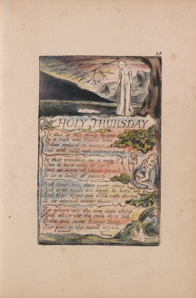 Songs of Innocence and of Experience, Plate 38, Holy Thursday (Bentley 33) av William Blake