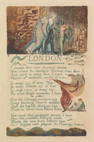Songs of Innocence and of Experience, Plate 39, London (Bentley 46) av William Blake