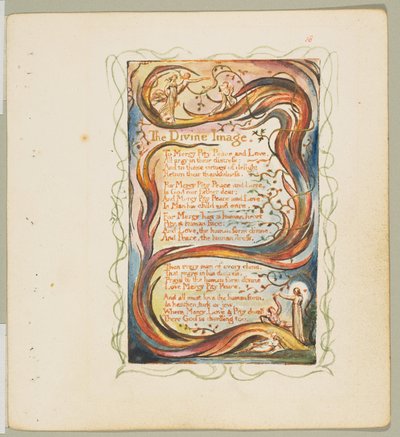 Sanger om uskyld og om erfaring: The Divine Image, ca. 1825. av William Blake
