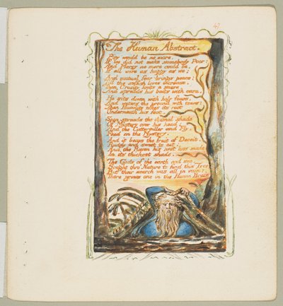 Songs of Innocence and of Experience: The Human Abstract, ca. 1825. av William Blake