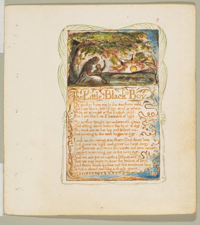 Songs of Innocence and Experience: The Little Black Boy, ca. 1825. av William Blake