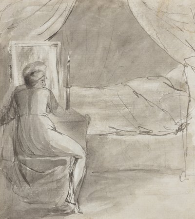 Dødens seng (recto) av William Blake