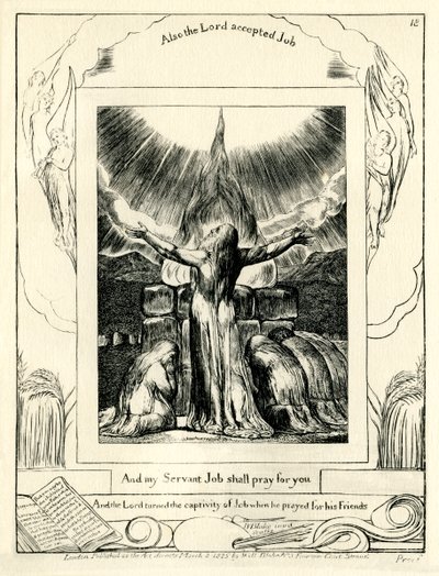 The Book of Job42:8 illustrert av william Blake av William Blake