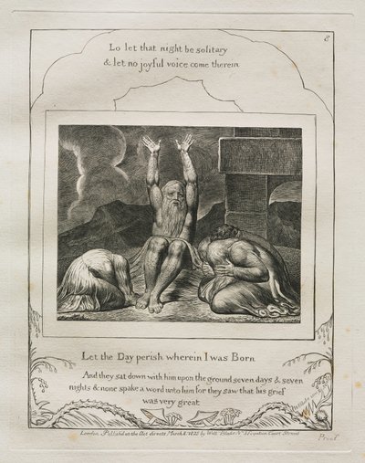 Jobs bok: Pl. 8, La dagen forgå hvor jeg ble født av William Blake