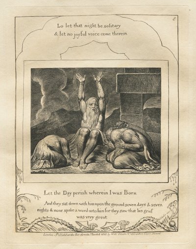 Jobs bok: Pl. 8, La dagen forgå hvor jeg ble født av William Blake