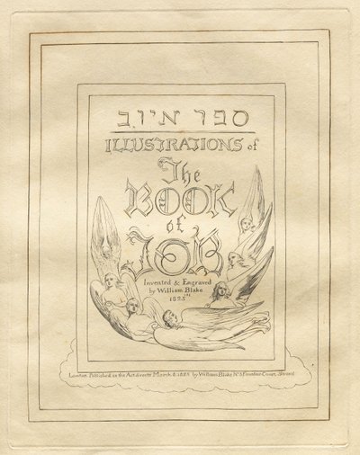 Jobs bok: Tittelside av William Blake