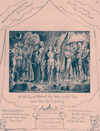 The Book of Job-illustrasjoner av William Blake av William Blake