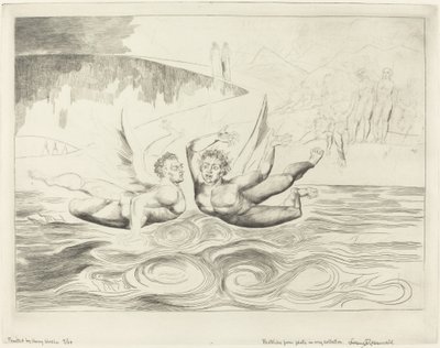 Kretsen av de korrupte tjenestemenn; Djevlene ødelegger hverandre av William Blake