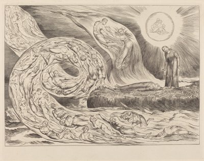 De vellystiges krets: Paolo og Francesca av William Blake