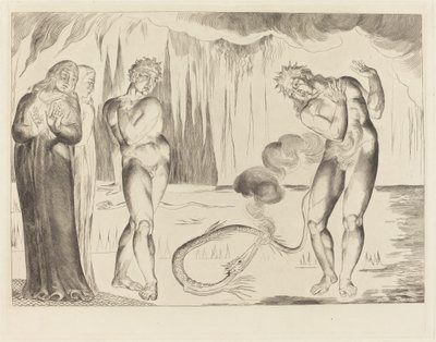 Tyvenes sirkel; Buoso Donati angrepet av slangen av William Blake