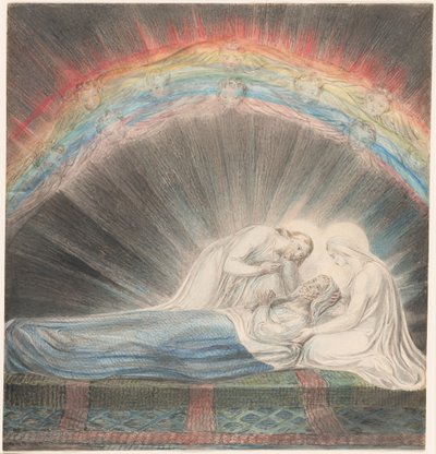 St. Josephs død av William Blake