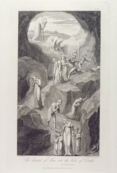 The Descent of Man into the Vale of Death, pl.8, illustrasjon fra 