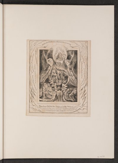 Satans fall, 1825. av William Blake