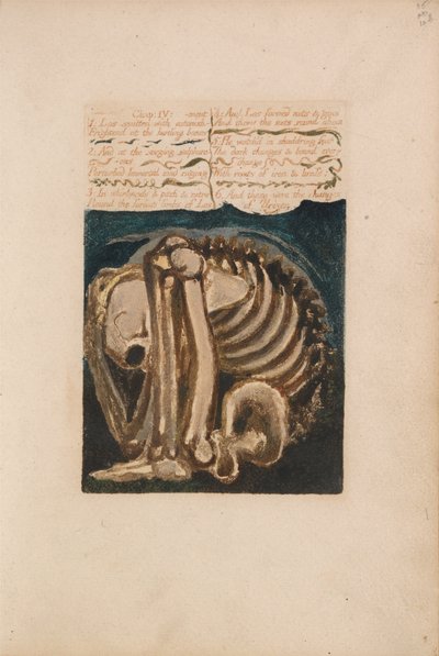 The First Book of Urizen, Plate 12, Los Smitten with Astonishment .... (Bentley 8) av William Blake