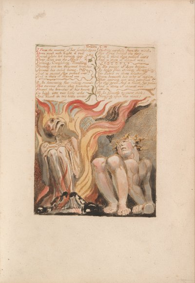 The First Book of Urizen, Plate 14, 7. From the Caverns of His Jointed Spine .... (Bentley 11) av William Blake