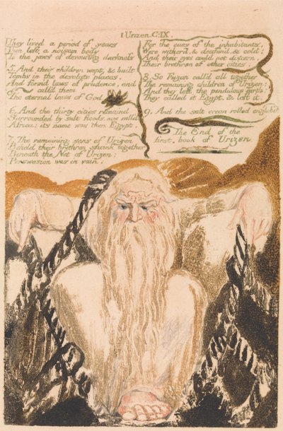 Den første boken til Urizen, Plate 25, De levde en periode på år. . . . (Bentley 28) av William Blake