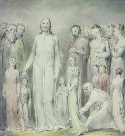 Helbredelsen av kvinnen med bloduttak av William Blake