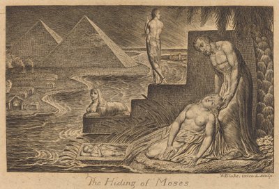 Skjulingen av Moses av William Blake
