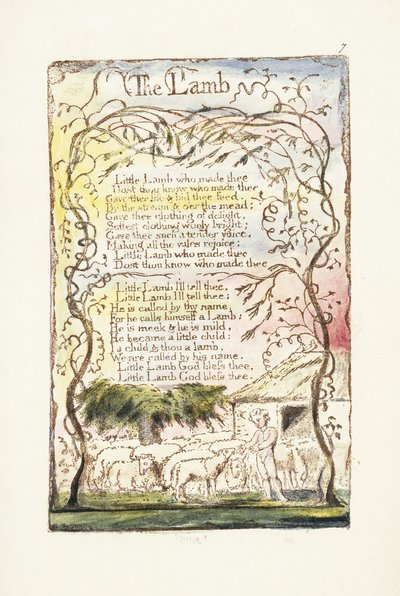 Lammet, 1789 av William Blake