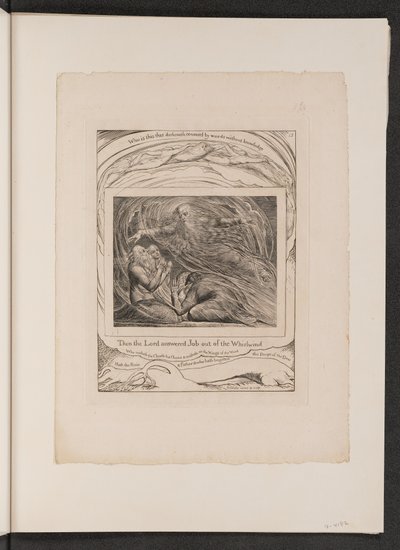 Herren svarer Job ut av virvelvinden av William Blake