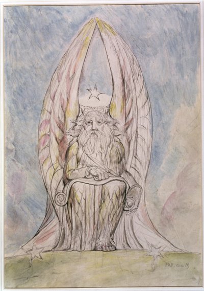 The Recording Angel, illustrasjon fra Canto 19 "Paradiso" av "Divine Comedy" av Dante Alighieri av William Blake