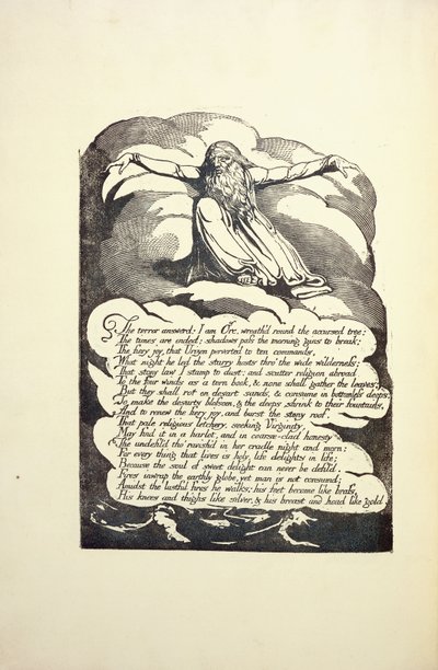 Terroren besvart, midten av 1790-tallet av William Blake