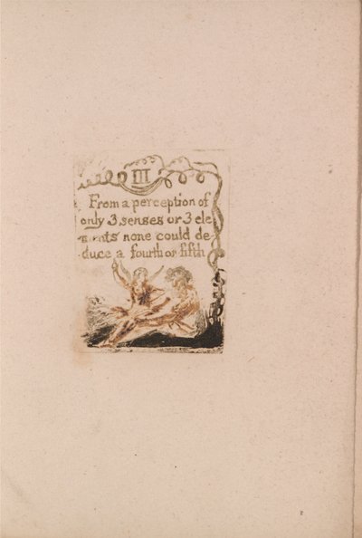 Det er ingen naturlig religion, plate 5, III Fra en oppfatning . . . . (Bentley a6) av William Blake
