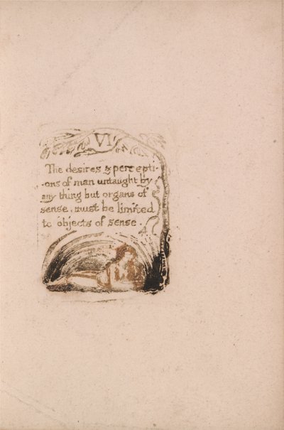 There Is No Natural Religion, Plate 8, VI Ønskene og oppfatningene . . . . (Bentley a9) av William Blake