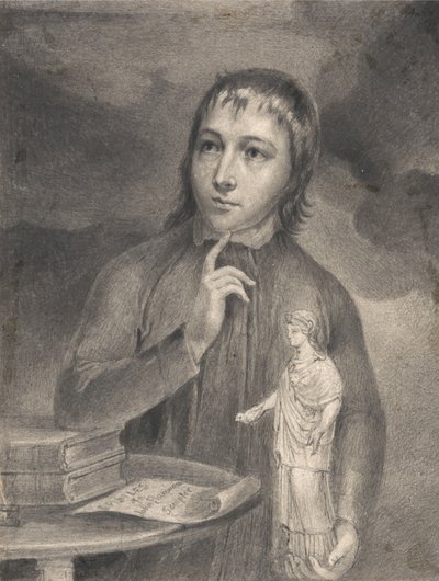 Thomas Alphonso Hayley, tegning i halvfigur av William Blake