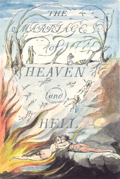 Tittelside, fra The Marriage of Heaven and Hell av William Blake