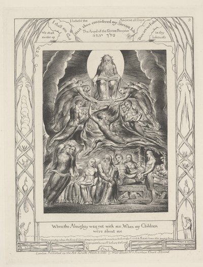 Da den Allmektige ennå var med meg, Da mine barn var om meg av William Blake