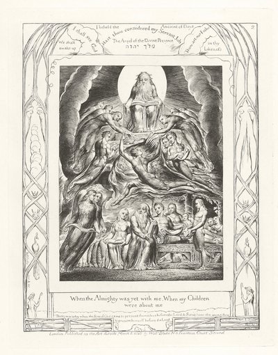 Da den Allmektige ennå var med meg, Da mine barn var om meg av William Blake