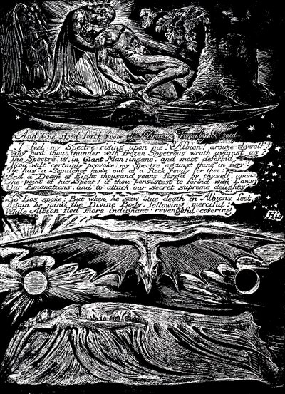 William Blake 1757-1827, engelsk mystiker, poet, maler og gravør, 1804-1820 av William Blake