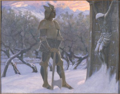 Hunen og krusifikset av William Blake Richardson