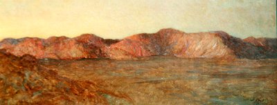 Desert of El Kab, Afterglow av William Blake Richmond