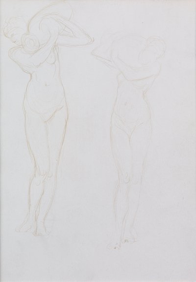 Studie (metalpoint) av William Blake Richmond