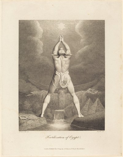 Befruktning av Egypt av William Blake after Henry Fuseli