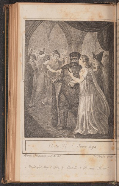 Canto IV, vers 294 av William Blake after Mary Ann Flaxman