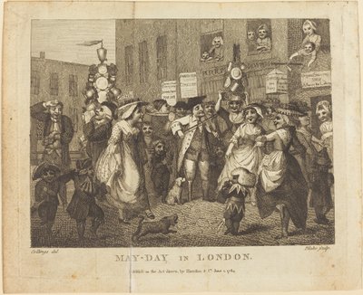mai-dag i London av William Blake after Samuel Collings